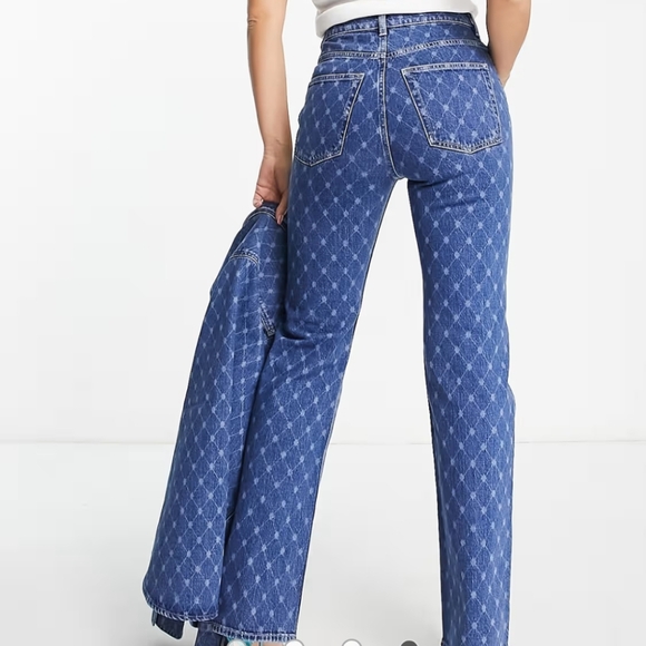 WOMEN'S NEW PARIS ATELIER & OTHER  STORIES BLUE JEANS DENIM PANTS FROM ASOS $129 - Picture 2 of 4